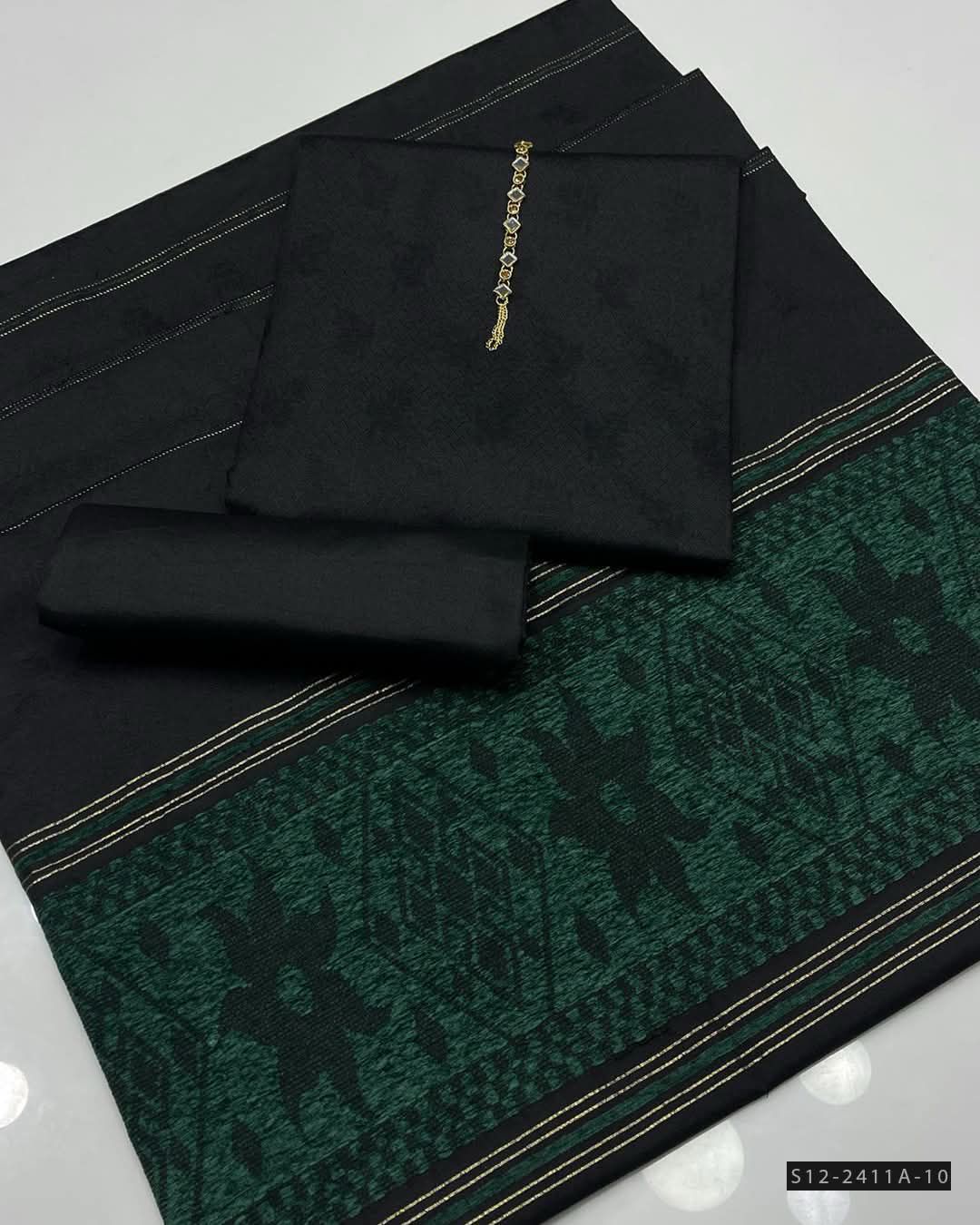 Premium 3-Piece Multani Khaadi Sussi Jacquard Suit with 🧣 Shawl