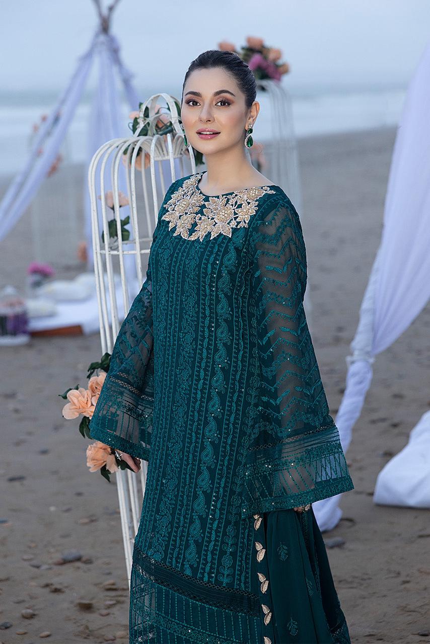 Azure Embroidery Chiffon Collection