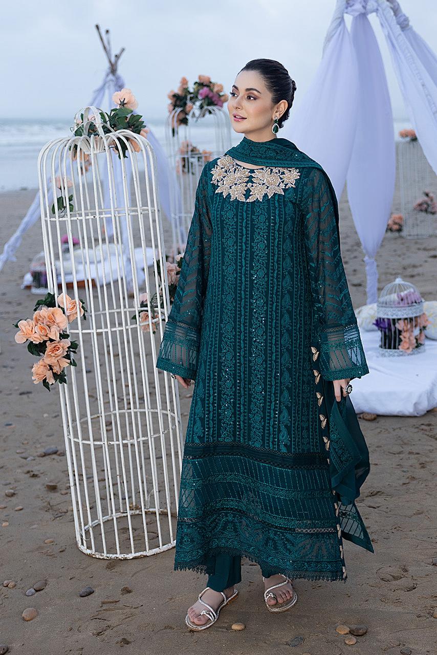 Azure Embroidery Chiffon Collection