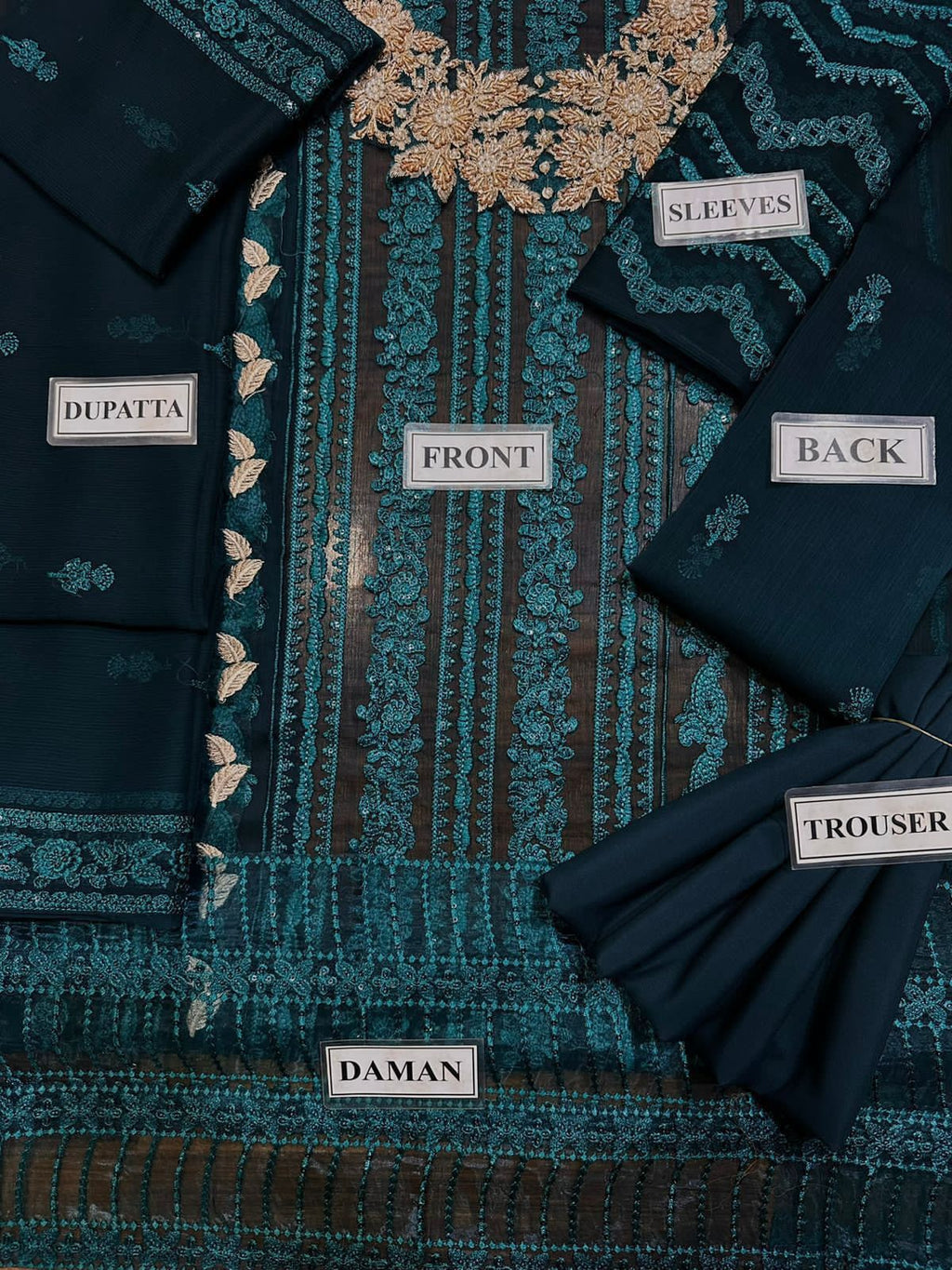 Azure Embroidery Chiffon Collection