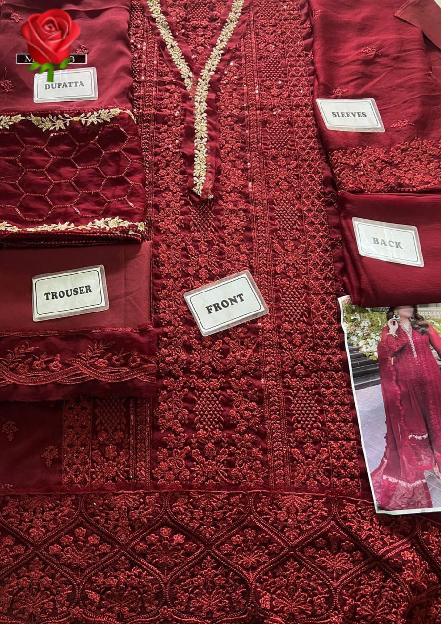 Azure Embroidery Chiffon Collection