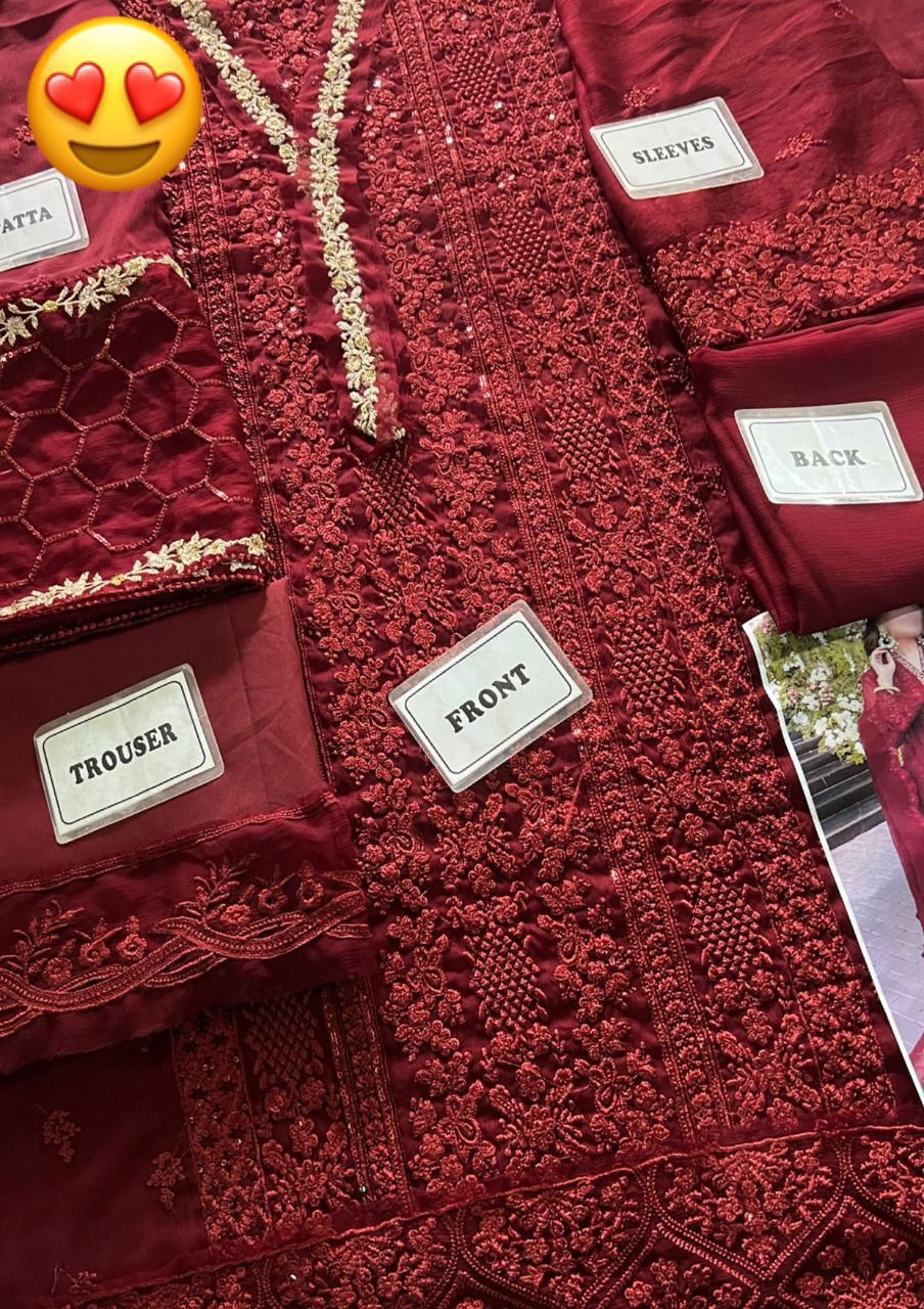 Azure Embroidery Chiffon Collection