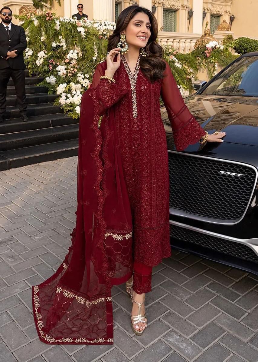 Azure Embroidery Chiffon Collection