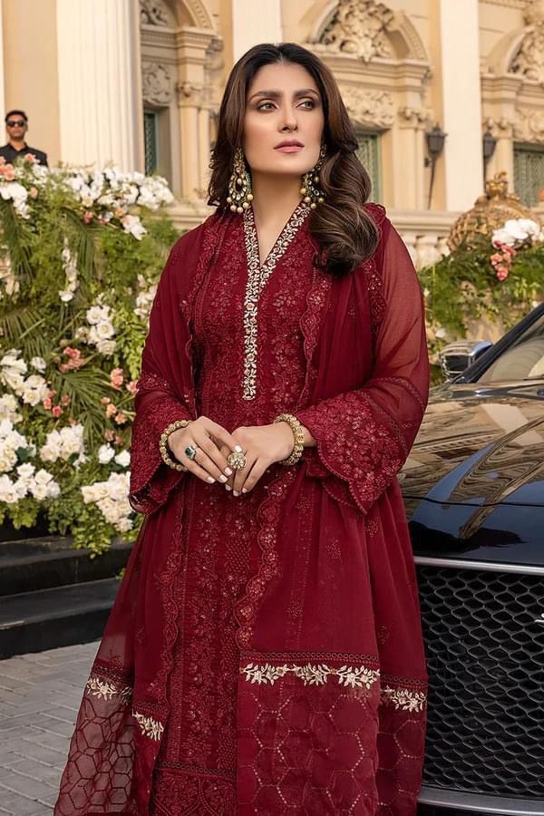 Azure Embroidery Chiffon Collection