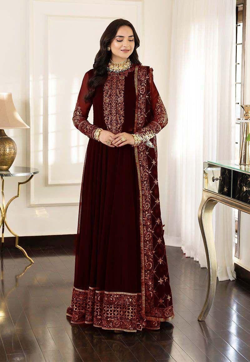 Embroidered Anarkali Gown Collection