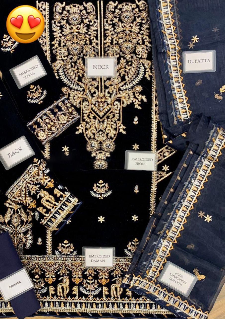 The Ayeza Edit | Makhmal - Royal Velvet Collection" by Asim Jofa.