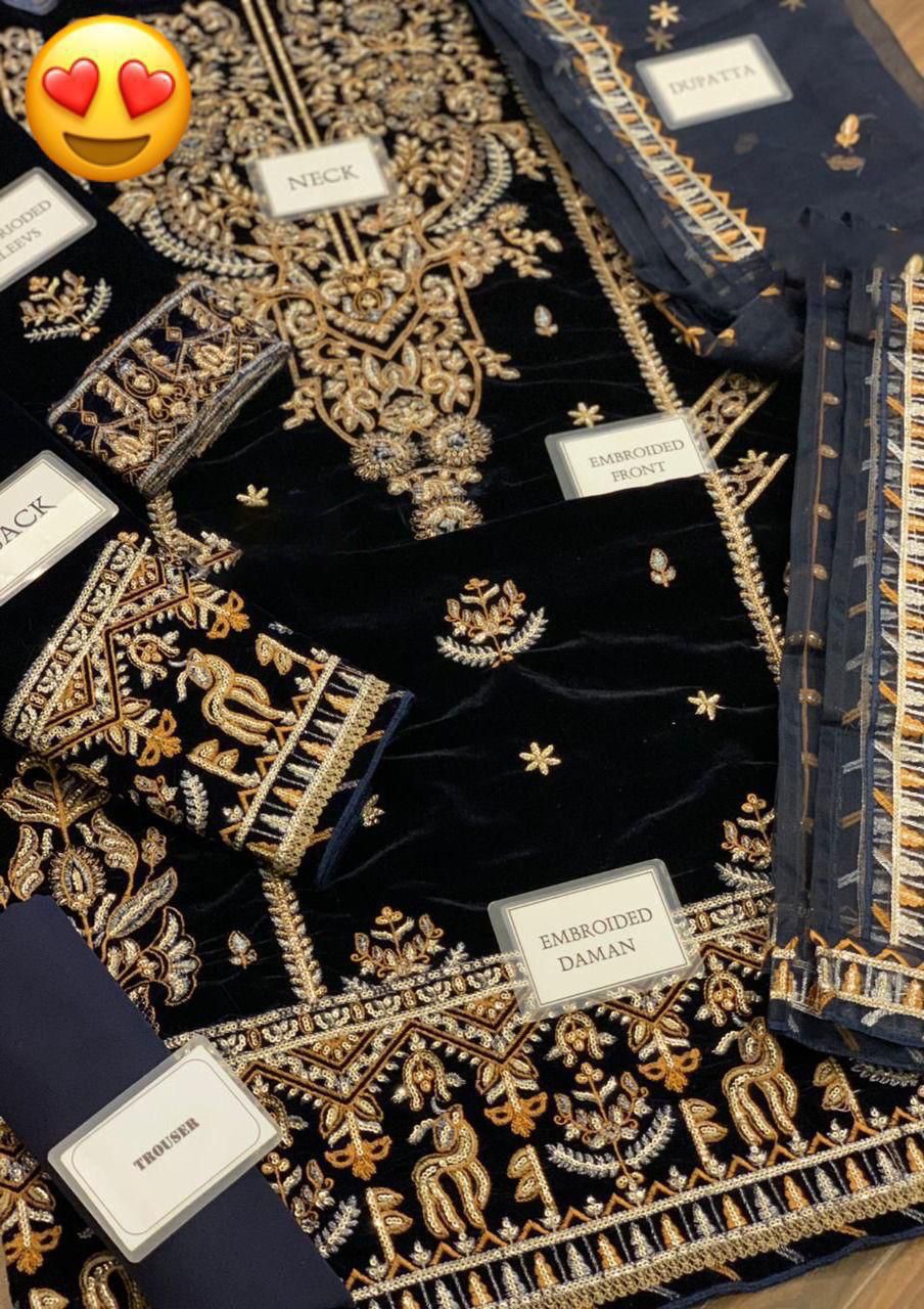 The Ayeza Edit | Makhmal - Royal Velvet Collection" by Asim Jofa.